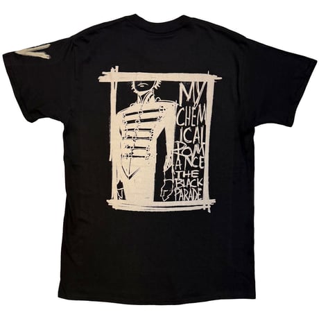【公式新品】 MY CHEMICAL ROMANCE - XV MARCHING FRAME BLACK (Back&Sleeve Print) マイケミカルロマンスTシャツ