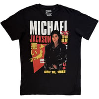 【公式新品】 MICHAEL JACKSON -BAD TOUR '88 TOKYO BLACK マイケルジャクソン Tシャツ