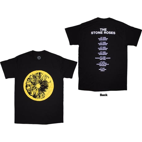 【公式新品】THE STONE ROSES - TOUR 2016 BLACK (Back Print) ザストーンローゼズ Tシャツ