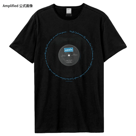 【公式新品 / AMPLIFIED】OASIS - LIVE FOREVER LYRICS BLACK オアシス Tシャツ