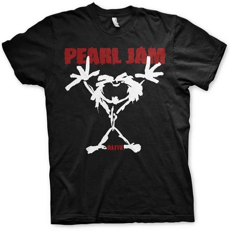 【公式新品】PEARL JAM - STICKMAN (BACK PRINT) GILDAN HEAVY COTTON パールジャムTシャツ