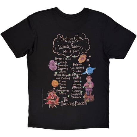 【公式新品】THE SMASHING PUMPKINS - CELESTIAL COLLAGE BLACK (Back Print) PREMIUM CARBON スマッシングパンプキンズ tシャツ