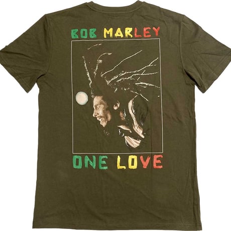 【公式新品】　BOB MARLEY - ONE LOVE DREADS GREEN (BACK PRINT & EMBROIDERY) ボブマーリーTシャツ