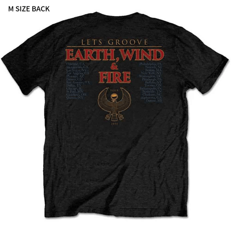 【公式新品】　EARTH WIND & FIRE - LET'S GROOVE (Back Print) ew&f tシャツ