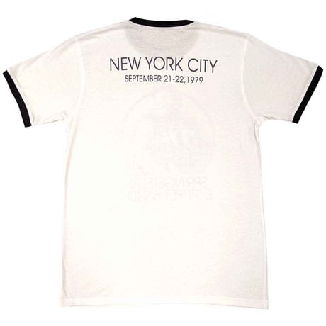 【公式新品】BRUCE SPRINGSTEEN - NYC WHITE RINGER (Back Print) ブルーススプリングスティーンTシャツ