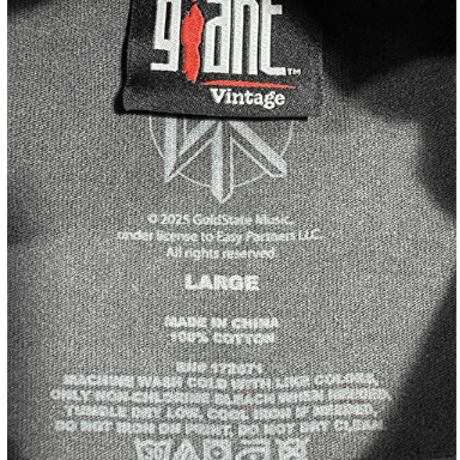 【公式新品/GIANT VINTAGE】DEAD KENNEDYS - LOGO FRONT/BACK VINTAGE BLACK ENZYME WASH デッドケネディーズTシャツ