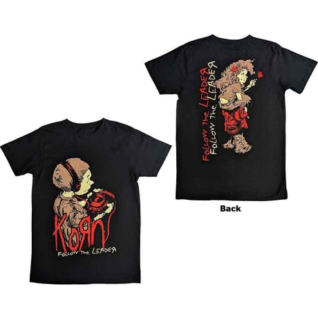 【公式新品】KORN - FOLLOW THE LEADER (Back Print) kornTシャツ  コーンTシャツ