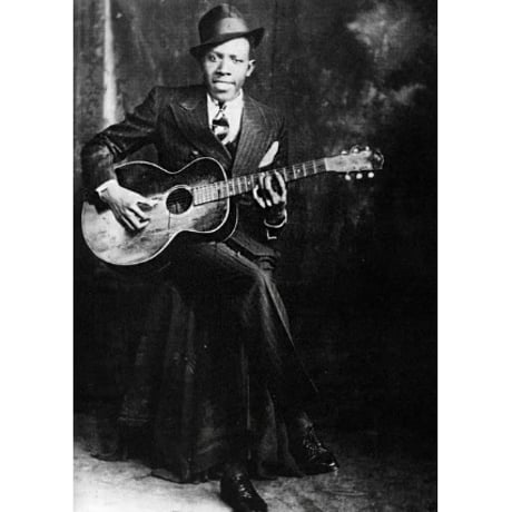 【輸入新品レア】　ROBERT JOHNSON - HELL HOUND ON MY TRAIL ロバートジョンソンTシャツ Gildan Ultra Cotton