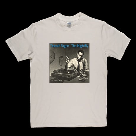 【輸入新品レア】 DONALD FAGEN - THE NIGHTFLY WHITE GILDAN ULTRA COTTON ドナルドフェイゲン Tシャツ