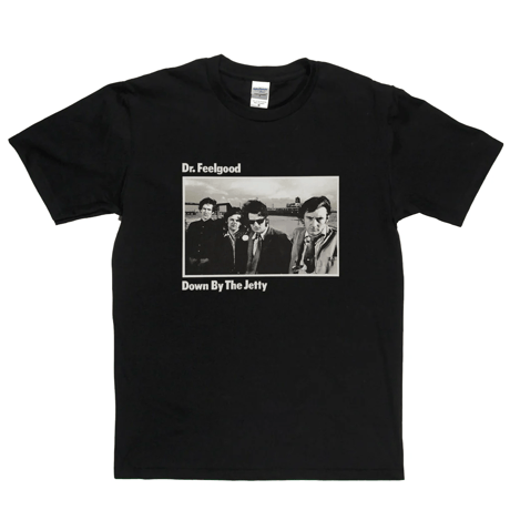 【輸入新品レア】 DR.FEELGOOD - DOWN BY THE JETTY BLACK GILDAN ULTRA COTTON ドクターフィールグッド Tシャツ