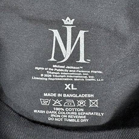 【公式新品】 MICHAEL JACKSON - NEON BLACK マイケルジャクソン Tシャツ