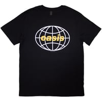 【公式新品】OASIS - GLOBE LOGO BLACK オアシスTシャツ