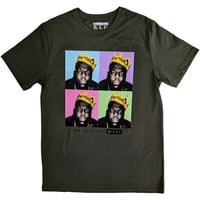 【公式新品】 BIGGIE SMALLS - CROWN POP ART ノトーリアスbigTシャツ