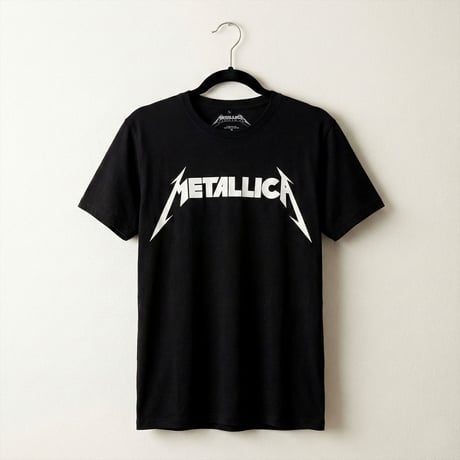 【公式新品】 METALLICA - LOGO BLACK PREMIUM CARBON メタリカ tシャツ