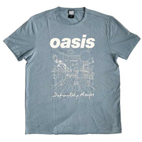 【公式新品 / AMPLIFIED】OASIS - DEFINITELY MAYBE STRANGE BLUE オアシス Tシャツ