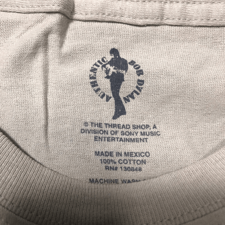 【公式新品】 BOB DYLAN - SUNGLASSES CREAM ボブディランTシャツ