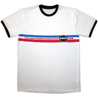 【公式新品】OASIS - 1996 TOUR HORIZONTAL STRIPES RINGER WHITE オアシスTシャツ