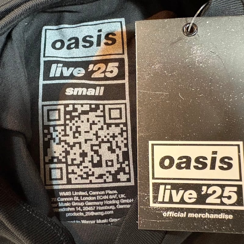 公式新品】OASIS - STENCIL LOGO BLACK (Ex-Tour) オアシス