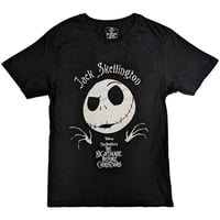 【公式新品】 THE NIGHTMARE BEFORE CHRISTMAS - JACK HEAD BLACK (Embellished) ナイトメアビフォアクリスマス グッズ tシャツ