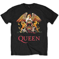 【公式新品】 QUEEN - CLASSIC CREST BLACK クイーンTシャツ