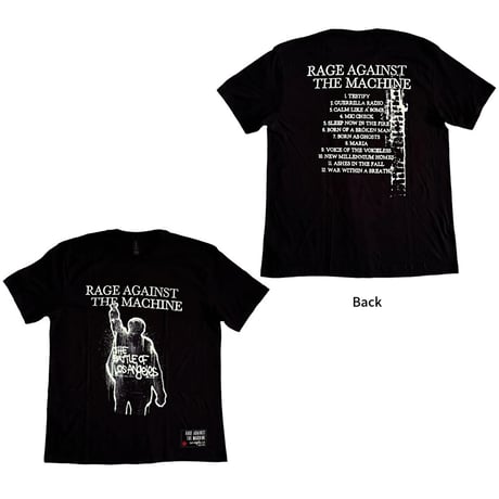 【公式新品】RAGE AGAINST THE MACHINE - BOLA ALBUM COVER BLACK (Back Print) レイジアゲインストザマシーンTシャツ