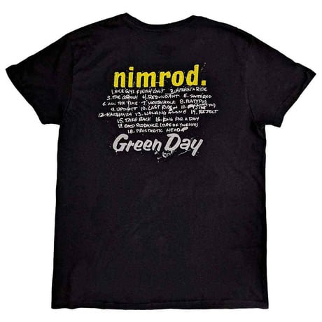 【公式新品】GREEN DAY - NIMROD TRACKLIST (Back Print) グリーンデイ Tシャツ