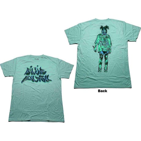 【公式新品】BILLIE EILISH - NEON LOGO BILLIE (Back Print) ビリーアイリッシュTシャツ