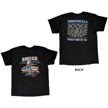 【公式新品】BRUCE SPRINGSTEEN - TOUR '84-'85 (Backprint) ブルーススプリングスティーンTシャツ GILDAN HEAVY COTTON