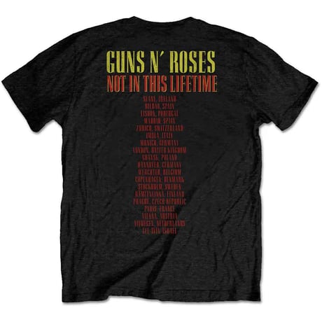 【公式新品】GUNS N' ROSES - PISTOLS & ROSES (Back Print) ガンズアンドローゼズTシャツ