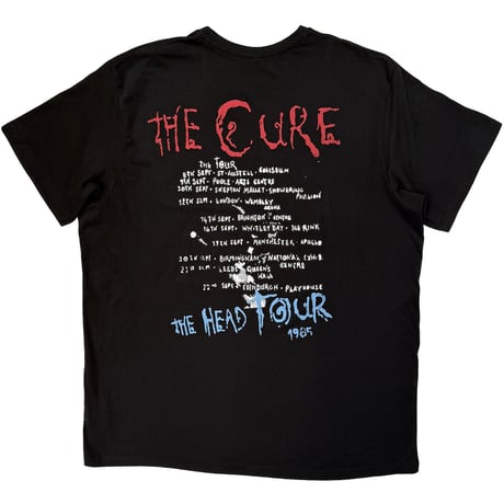 【公式新品】 THE CURE - THE HEAD TOUR '85 BLACK (Back Print) ザキュアーTシャツ