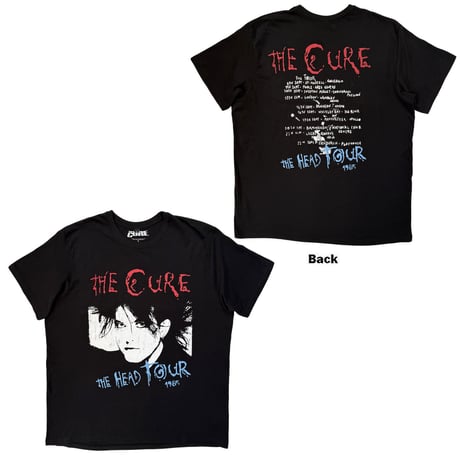 【公式新品】 THE CURE - THE HEAD TOUR '85 BLACK (Back Print) ザキュアーTシャツ