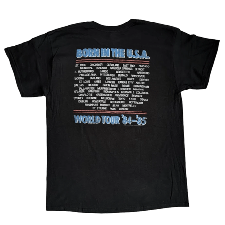 【公式新品】BRUCE SPRINGSTEEN - TOUR '84-'85 (Backprint) ブルーススプリングスティーンTシャツ GILDAN HEAVY COTTON