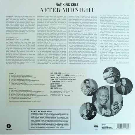 【JAZZ名盤 / 輸入新品レコード】 NAT KING COLE - AFTER MIDNIGHT ナットキングコールレコード