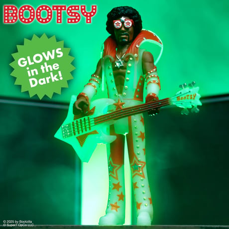 【公式新品】 BOOTSY COLLINS - REACTION FIGURES WAVE 03 - BOOTSY COLLINS (GLOW) bootsy collins super 7