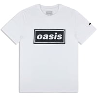 【公式新品】OASIS - STENCIL LOGO WHITE (Ex-Tour) オアシスTシャツ