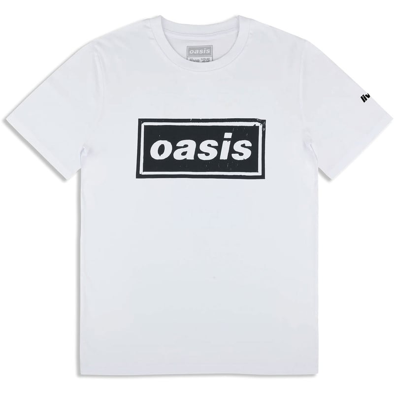 公式新品】OASIS - STENCIL LOGO WHITE (Ex-Tour) オアシス