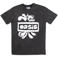【公式新品】OASIS - LOGO SPLAT STONE WASH オアシスTシャツ
