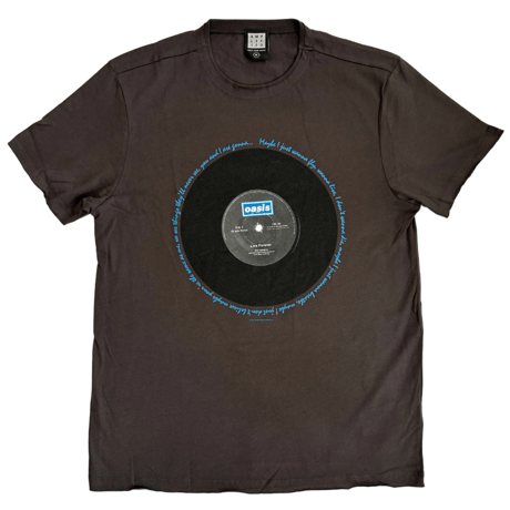【公式新品 / AMPLIFIED】OASIS - LIVE FOREVER LYRICS CHARCOAL オアシス Tシャツ