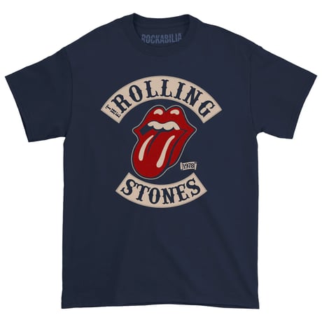 【公式新品】　THE ROLLING STONES - TOUR 78 ON NAVY ザローリングストーンズTシャツ