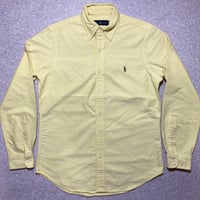 「RALPH LAUREN(ラルフローレン)」クラシックフィット イエロー オックスフォード ボタンダウンシャツ [2106025]