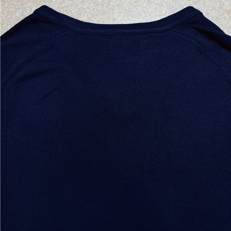 「LACOSTE(ラコステ)」IZOD アイゾッド 70s 糸巻きタグ Lサイズ ネイビー ニット セーター [2211048]