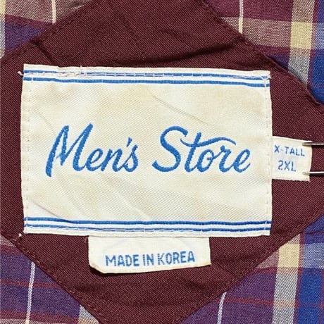 「Men’s Store(メンズストア)」ボルドー 中綿入り スイングトップ ハリントン G9 ブルゾン [2007021]