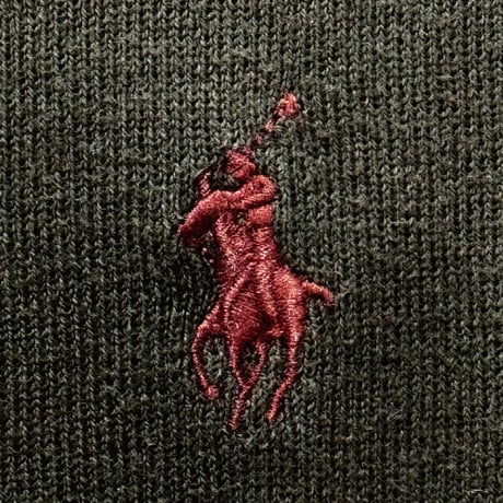 「Polo by Ralph Lauren (ポロラルフローレン)」90s 00s 10s 20s Lサイズ相当 ピマコットン チョコレートブラウン ポニー刺繍 ニット ベスト [2516004]