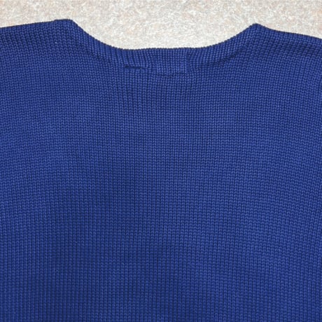 「LACOSTE(ラコステ)」IZOD アイゾッド 80s 90s Mサイズ ネイビー コットン ニット セーター [2211038]