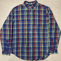 「RALPH LAUREN(ラルフローレン)」クラシックフィット マドラスチェック ガーゼ ボタンダウンシャツ [2106033]