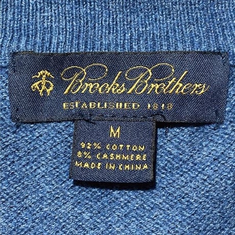 「Brooks Brothers(ブルックスブラザーズ)」 ハーフジップ ネイビー ニット [2011019]