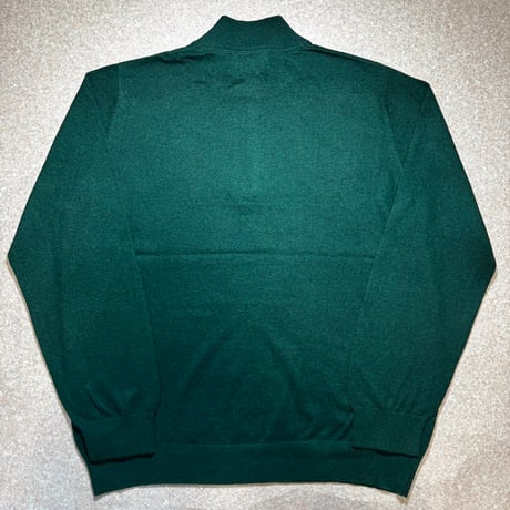 「L.L.Bean(エルエルビーン)」90s 00s XL-REGサイズ コットン カシミヤ混紡 ハーフジップ ハイネック ニット セーター [2411038]