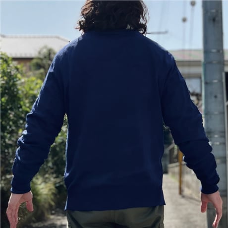 「LACOSTE(ラコステ)」IZOD アイゾッド 70s 糸巻きタグ Lサイズ ネイビー ニット セーター [2211048]