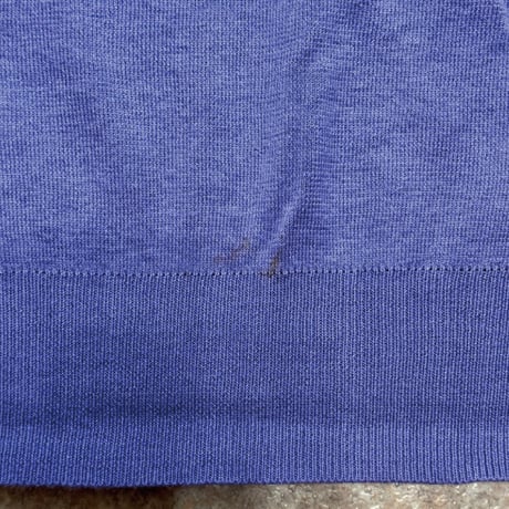 「Polo by Ralph Lauren (ポロラルフローレン)」90s 00s 10s Lサイズ ピマコットン パープル ポニー刺繍 ニット ベスト [2516033]