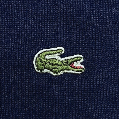 「LACOSTE(ラコステ)」IZOD アイゾッド 70s 糸巻きタグ Lサイズ ネイビー ニット セーター [2211048]